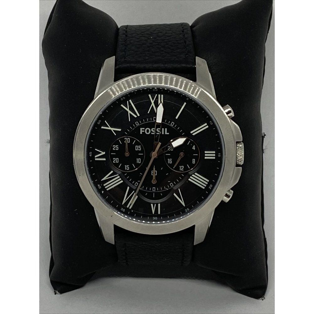 Fossil Grant FS5132 Men's Leather Black Analog Dia